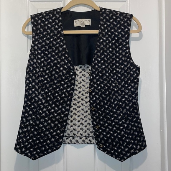 Vintage St. John Collection by Marie Gray, Vest, Size P, Never Worn - Picture 2 of 6